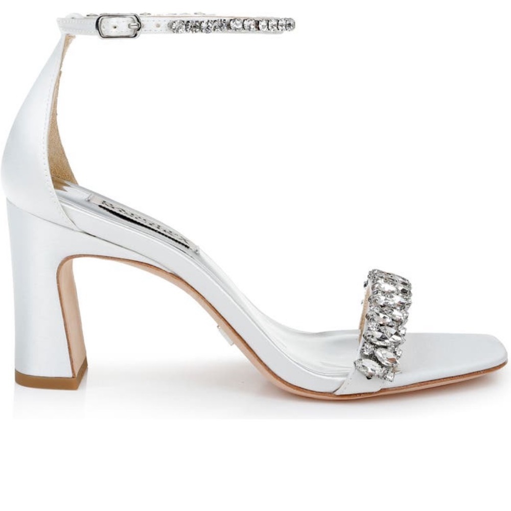 Harriet Block Heel Sandal white